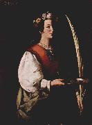 Francisco de Zurbaran Hl Lucia oil on canvas